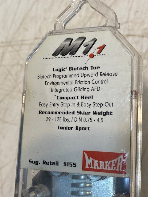 Marker M1.1 Logic Biotech Toe Ski Boot Bindings Complete Pair