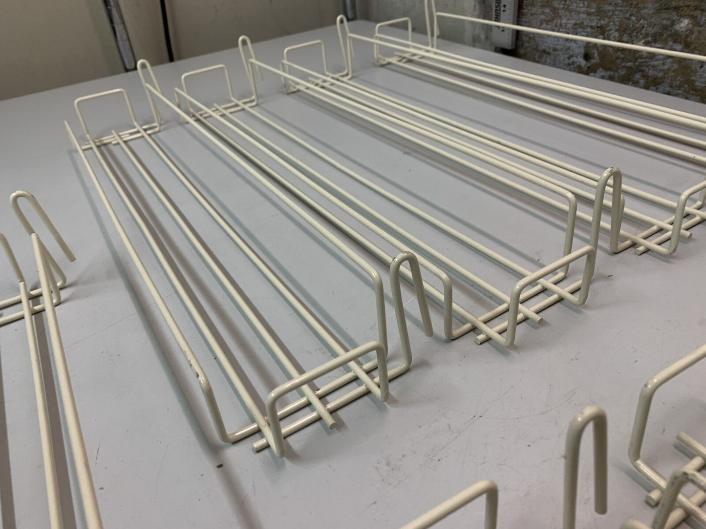 9 Pack of 24” Steel Wire Hook Racks - SEE ALL PICTURES, SOME HAVE BENDS