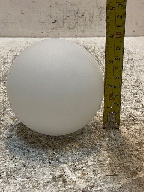 3 Qty of White Glass 4" Ball Lamp Shade Hanging Light Cover Fixtures (3 Qty)