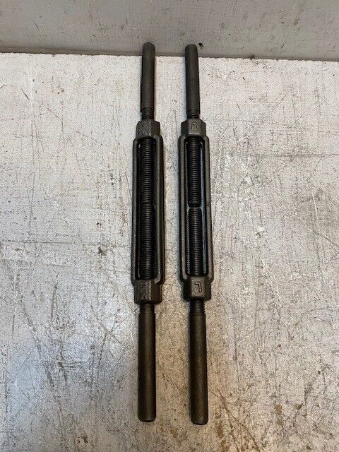 2 Qty of 16" Long (9" Threaded) 5/8" Stainless Steel Forged Turnbuckles (2 Qty)