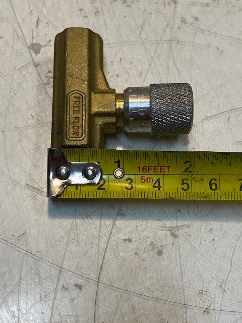 Parker Schrader Bellows 3371001 Brass Flow Control Valve 1/4" 250psi