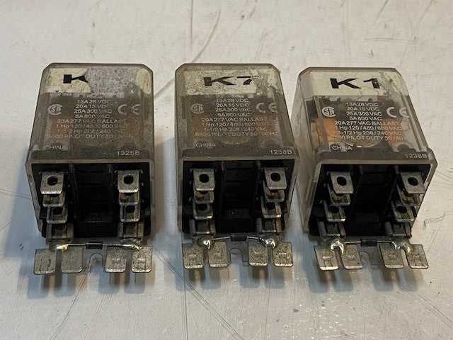 3 Qty of Magnecraft 389CX-179 Power Relays w/ 4 Addl. Prongs 24VDC (3 Qty)