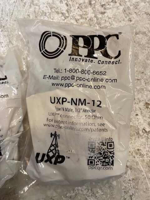 3 Quantity of PPC Male Connectors UXP-NM-12 (3 Quantity)