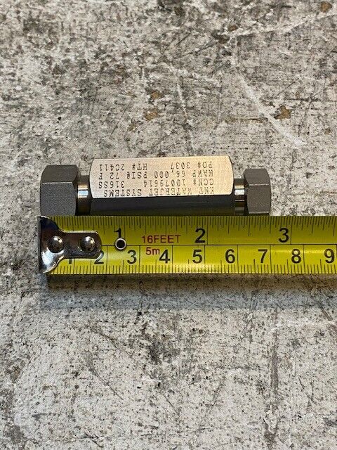 KMT Waterjet Systems 10079614 | 316SS Straight Reducer Coupling 1/4" F 3/8" M