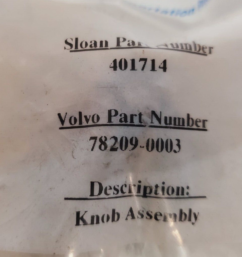 9 Qty of Sloan for Volvo Dash Control Valve Knob 78209-0003 | 401714 (9 Qty)