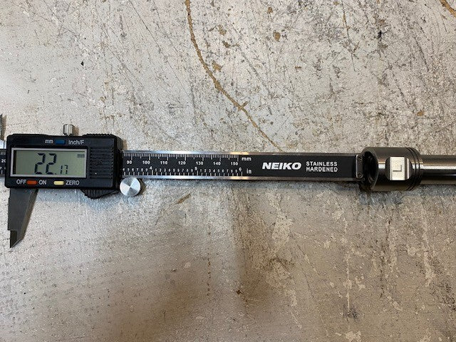 44 Qty of Collet Chuck Holders Straight Extended Shank Rods 7-1/8" Long (44 Qty)