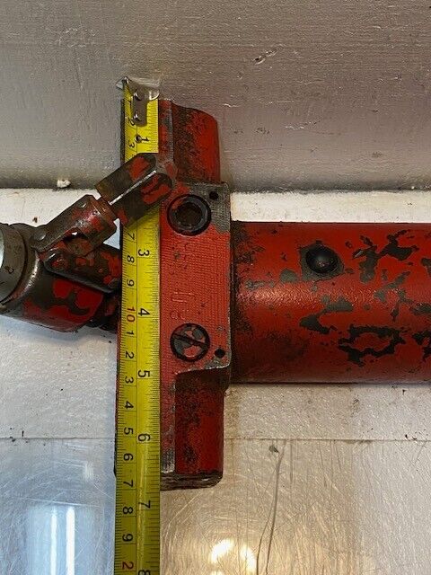 Vintage Hydraulic Unit Cylinder 30mm 4" Shaft 15" L 6-1/2" W 6" H