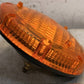 Round Amber Commercial Style Vehicle Turn Signal Warning Lamp Automotive Unit