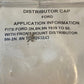 Tractor Supply 023659 Distributor Cap for Ford 2N, 8N, 9N 1939-50