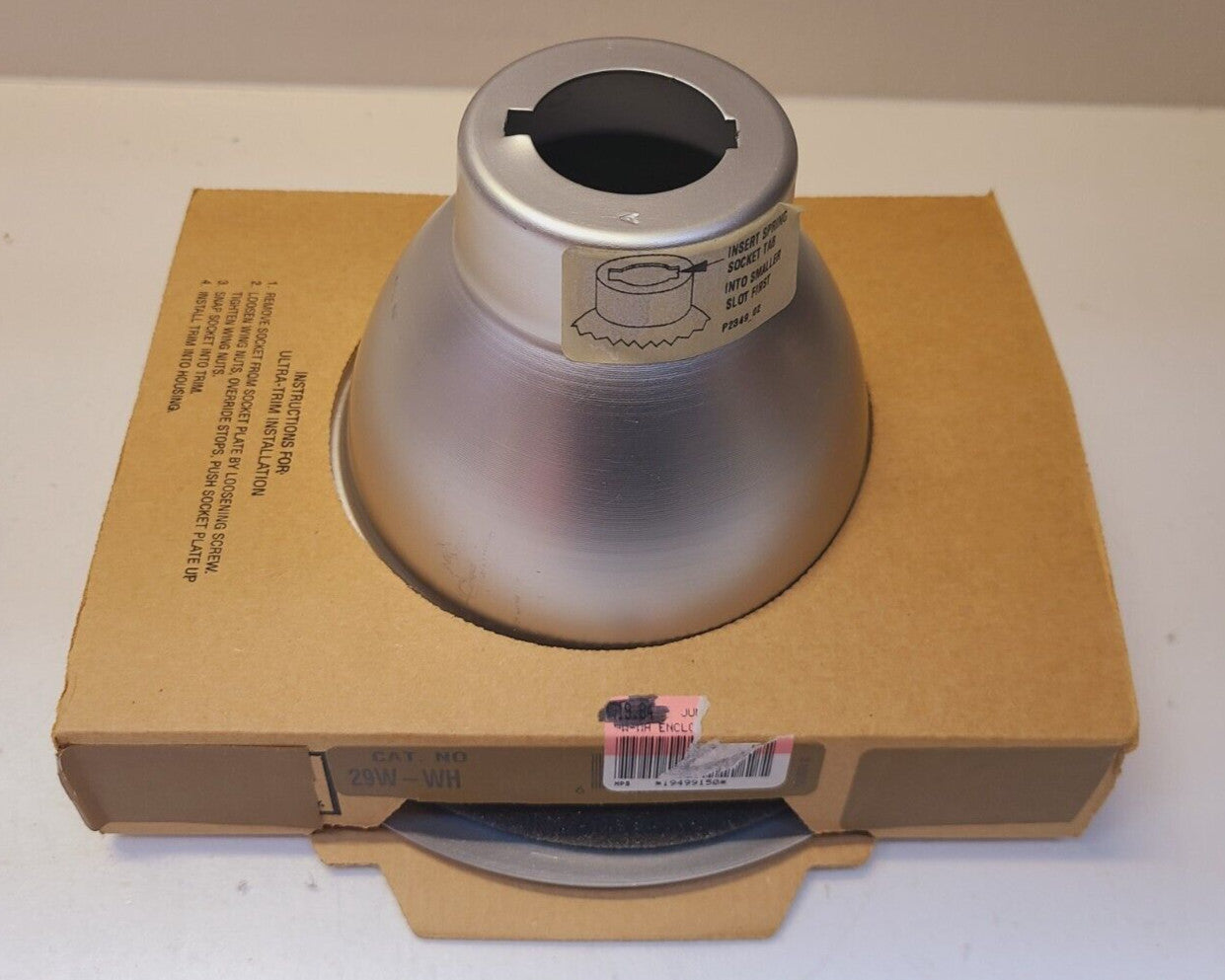 2 Quantity of Juno Down-Lites Air-Loc Ultra White Cone 29W-WH (2 Qty)