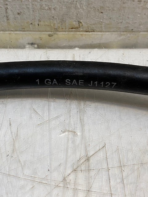 Vintage Auto Battery Ground Cable Flexible Rubber 18-1/2" Long 1 GA SAE J1127