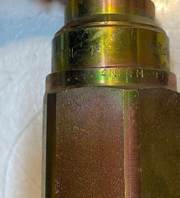 2 Quantity of Faster Hydraulic Flat Face Couplers FF134 | 34NPTM-99N (2 Qty)