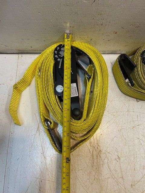 2 Qty of CargoLoc 89964 Flat Hook Ratchet Tie Down 2" x 27' x 10,000 lbs (2 Qty)