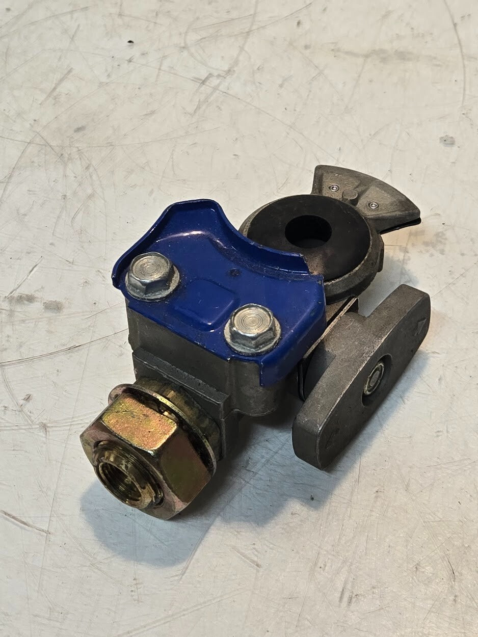 Service Blue Glandhand with Quarter Turn Shutoff Valve | 1/2" FPT | 37mm Hex Nut
