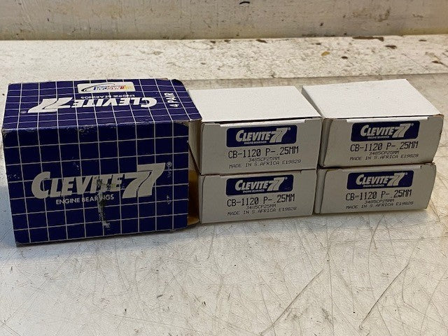 4 Pair of Clevite 77 Connecting Rod Bearings CB-1120P-.25mm (8 Pieces Total)