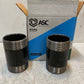 2 Quantity of ASC Pipe Nipples Black Anodized Steel 4"x7" 0330054800 (2 Qty)