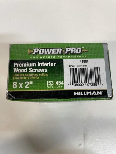 12 Pack of Power ProPremium Interior Wood Screws 8x2”  | 48581 (1,836 pcs total)