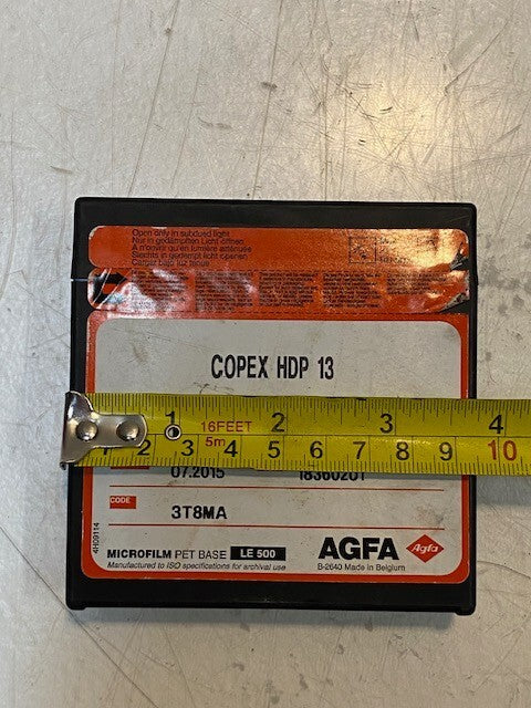 AGFA Copex HDP 13 High Contrast Document Roll Film 16mm x 100'