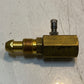 Propane Pressure Test Block Gauge Valve 3-1/2" L 9mm ID 29mm OD 20mm Thread