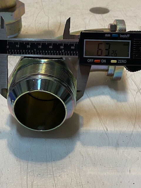 2 Qty of Hydraulic Split Flange 90 Degree Elbow Fittings 6" H 45mm ID (2 Qty)