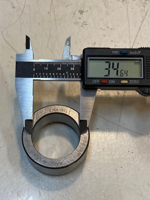 2 Quantity of Link-Belt FZ Bearings 50mm OD 35mm Bore 22mm Thick (2 Quantity)