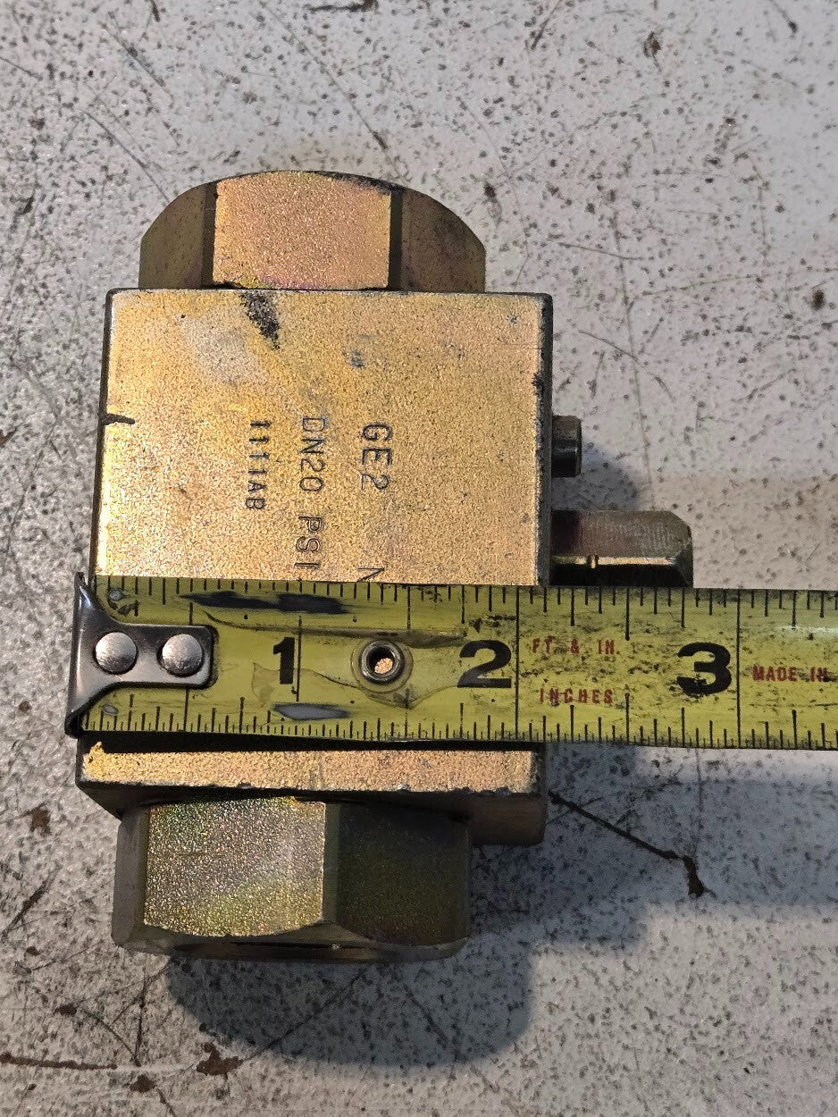 High Pressure 3/4" Ball Valve GE2 DN20 PSI5800 1111AB