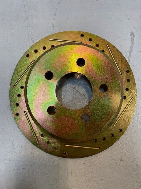 Gold Brake Disc Rotor Min Thk 9.5MM Max Dia 185.5MM 11-1/4" OD 71mm Bore