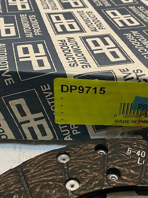 Automotive Products Borg & Beck Clutch Disc 52509 | DP9715 | 10-Teeth | 9" Dia.