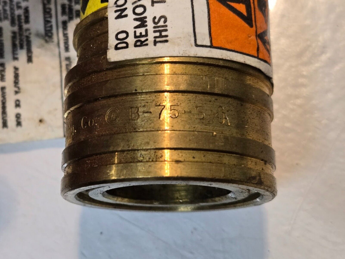 Dormont Mfg B-75-S Quick Disconnect Gas Valve | 9909 | 100-150B | REV_ 8/98
