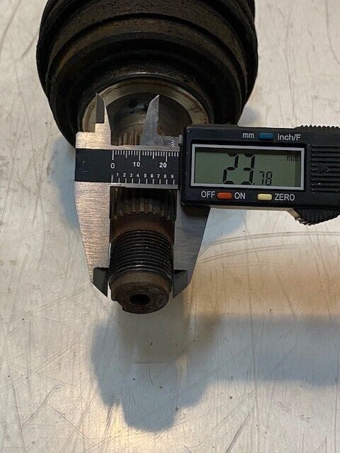 Honda RMD Driveshaft 06443-SM1-506RM | 24-1/2" L 24mm Thread End 27mm Shaft OD
