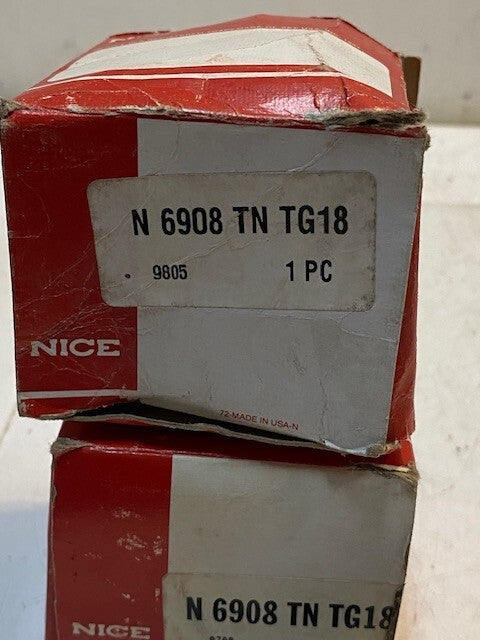 2 Quantity of NICE N6908TNTG18 Flange Mount Bearings 13mm Bore (2 Quantity)