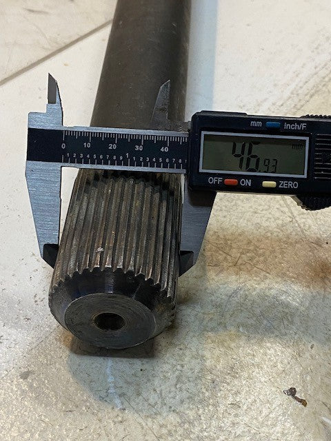 Spicer Drive Shaft Universal Joint DES130 | 45-1/2" Long 47mm End 36-Spline