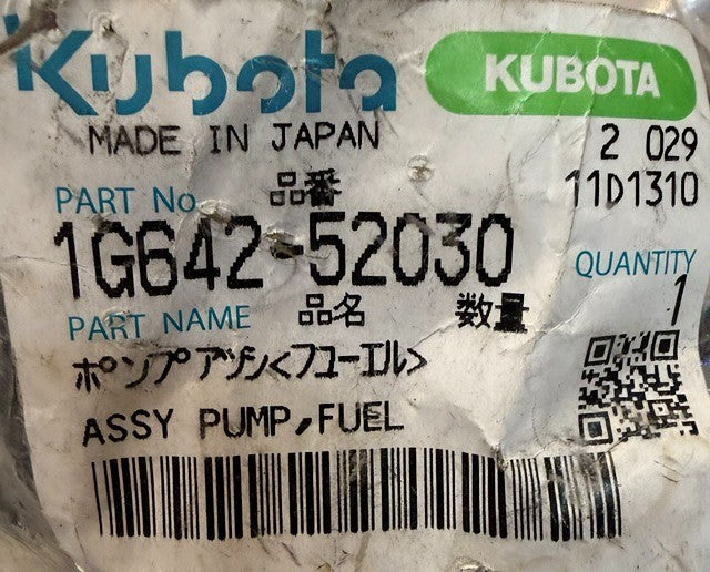Kubota Mechanical Fuel Pump Assembly 1G642-52030 Diesel Engine Fuel Supply