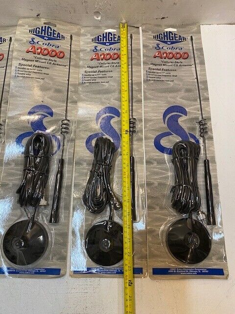 4 Quantity of Highgear by Cobra A1000 Magnet Mount CB Antenna (4 Quantity)