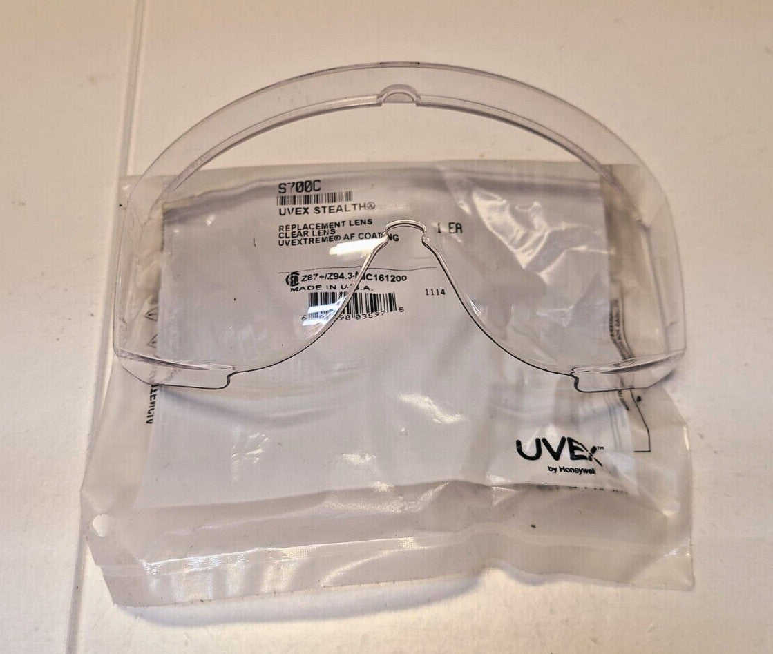 6 Qty. of Honeywell Uvex stealth Clear Replacement Lenses SC700C (6 Qty)