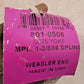 Weasler Yoke MPL 1-3/8x6 Spline 801-0506 | 06011-13 | 0675