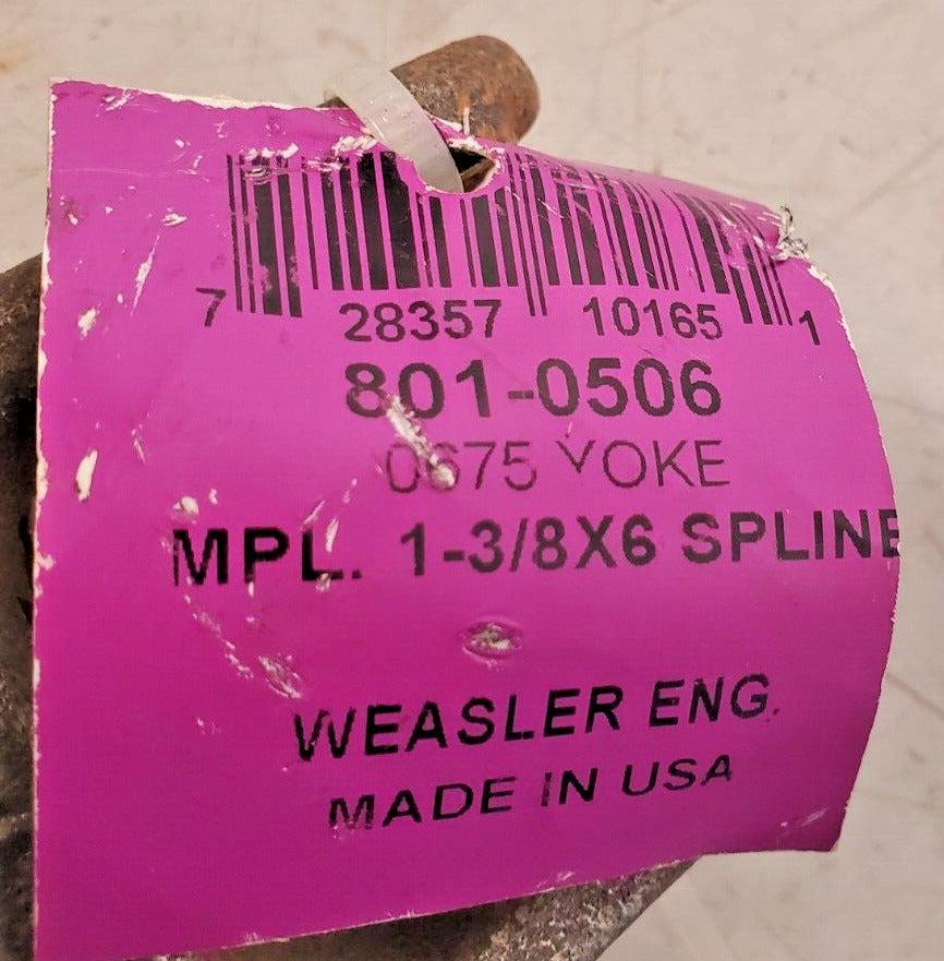 Weasler Yoke MPL 1-3/8x6 Spline 801-0506 | 06011-13 | 0675