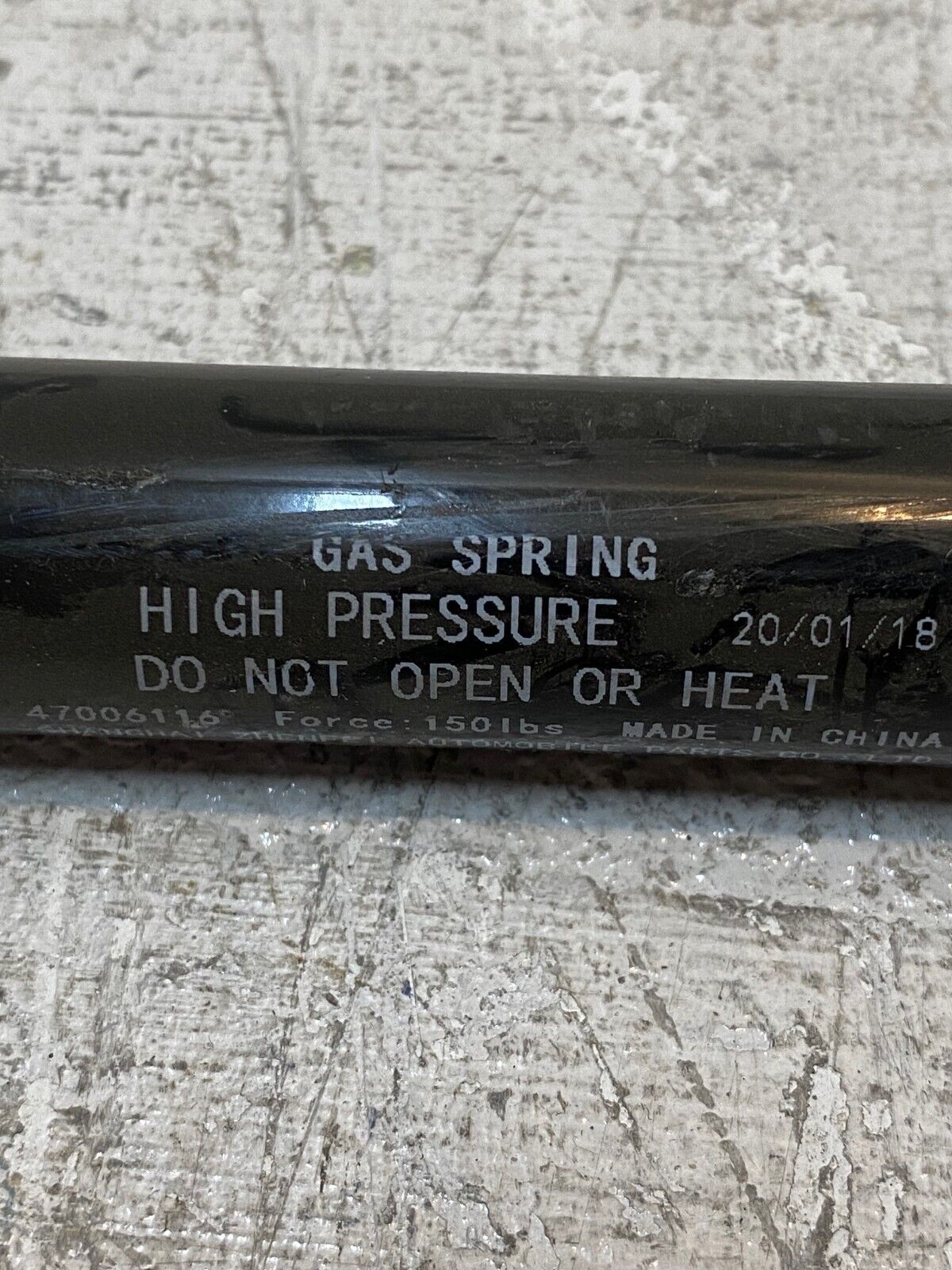 Gas Spring High Pressure 47006116 Force 150lbs 28-3/4" Long