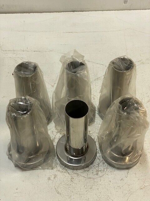 6 Quantity of Round Cylinder Mold Flanges (See Pics for Measurements)