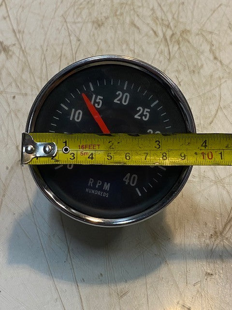 STEWART WARNER NOS VINTAGE 0-4000 RPM 3-3/8" MECHANICAL TACHOMETER 631CWY6