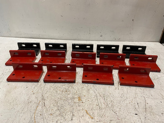 14 Quantity of Red & Black Mounting Brackets 5"x3"x2" (14 Quantity)