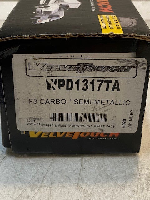 Velvet Touch Disc Brake Pad Set WPD1317TA | F3 Carbon Semi-Metallic