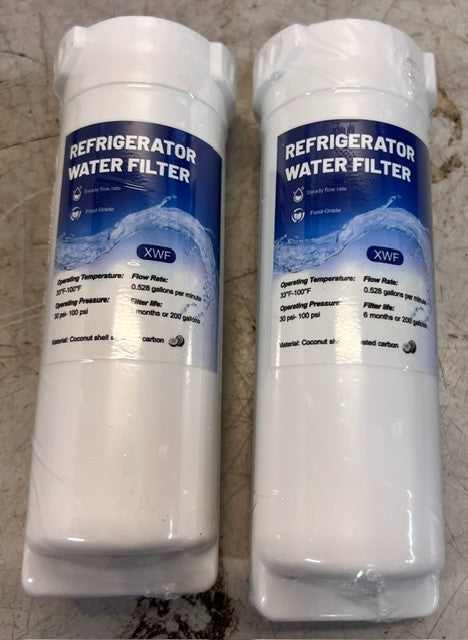 2 Quantity XWF-Compatible Water Filter Coconut Shell - Partially Opened Untested