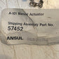 Ansul Fire Protection 57452 Actuator, A-101 Manual, Right Hand Thread