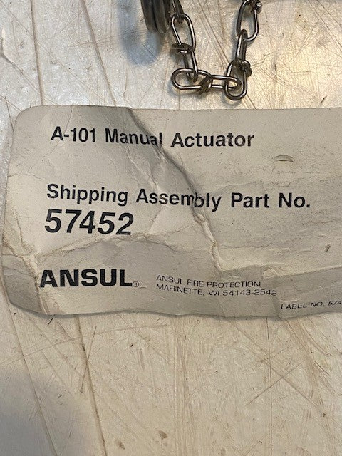 Ansul Fire Protection 57452 Actuator, A-101 Manual, Right Hand Thread