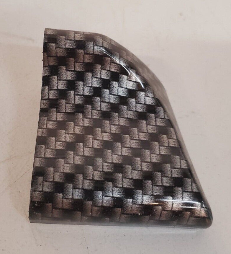 6 Quantity of Real Carbon Fiber Steering Wheel Button Cover 41x39x22mm (6 Qty)