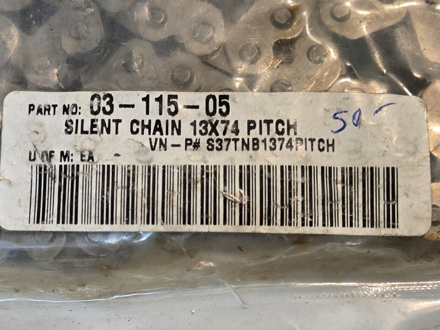 Silent Chain 03-115-05 | 13x74 Pitch | S37TNB1374PITCH | 74 Links 13 Width