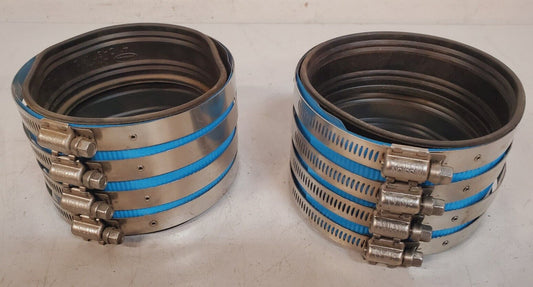 2 Qty. of Mission Rubber Cast Irons 4" No Hub Coupling C400HW | ASTM0564 (2 Qty)