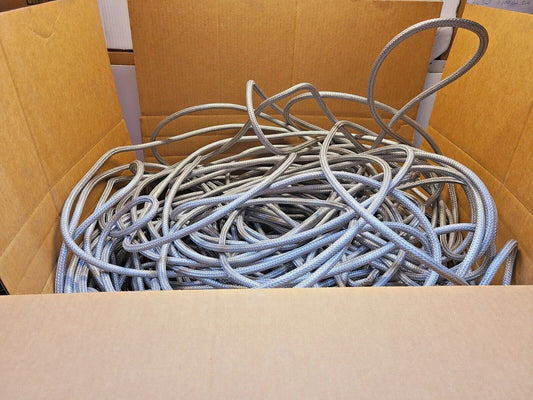 79 Lbs of 304 Braided Cable Sleeving & Wire 1/2" Thickness 2 conductors (79 Lbs)