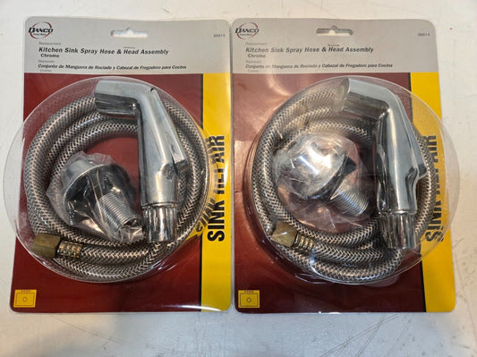 2 Quantity of Danco 88814 Kitchen Sink Spray Hose and Head Assembly (2 Qty)
